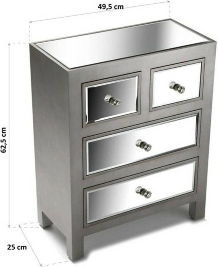 Bigbuy Home Ladenkast Marsala Hout (25 x 62 5 x 49 5 cm)