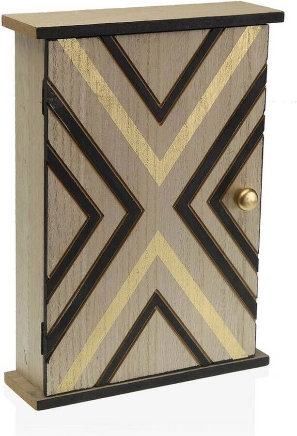 Versa Sleutelkastje Moai Hout (7 5 x 20 x 28 cm)