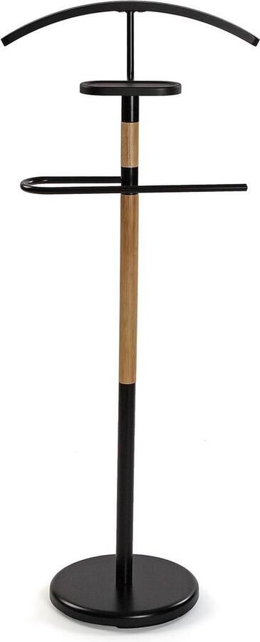 Versa Kledingrek Struer Zwart Hout Natuurlijk 28 8 x 112 x 46 5 cm