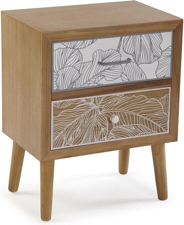 Versa Nachtkastje Palm Grey 30 x 57 x 46 cm