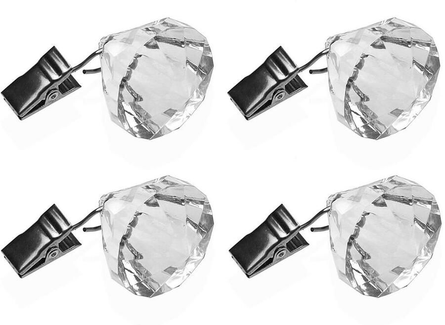 Versa Tafelkleedclip 3 6 x 6 x 3 6 cm Diamant 4 Onderdelen