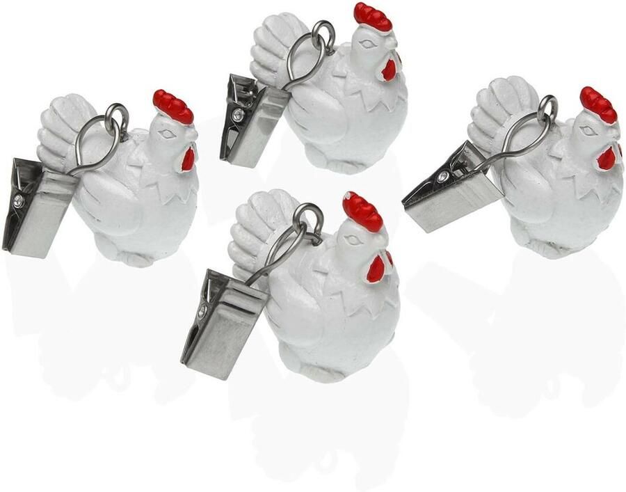 Versa Tafelkleedclip 3 6 x 6 x 3 6 cm Kip 4 Onderdelen