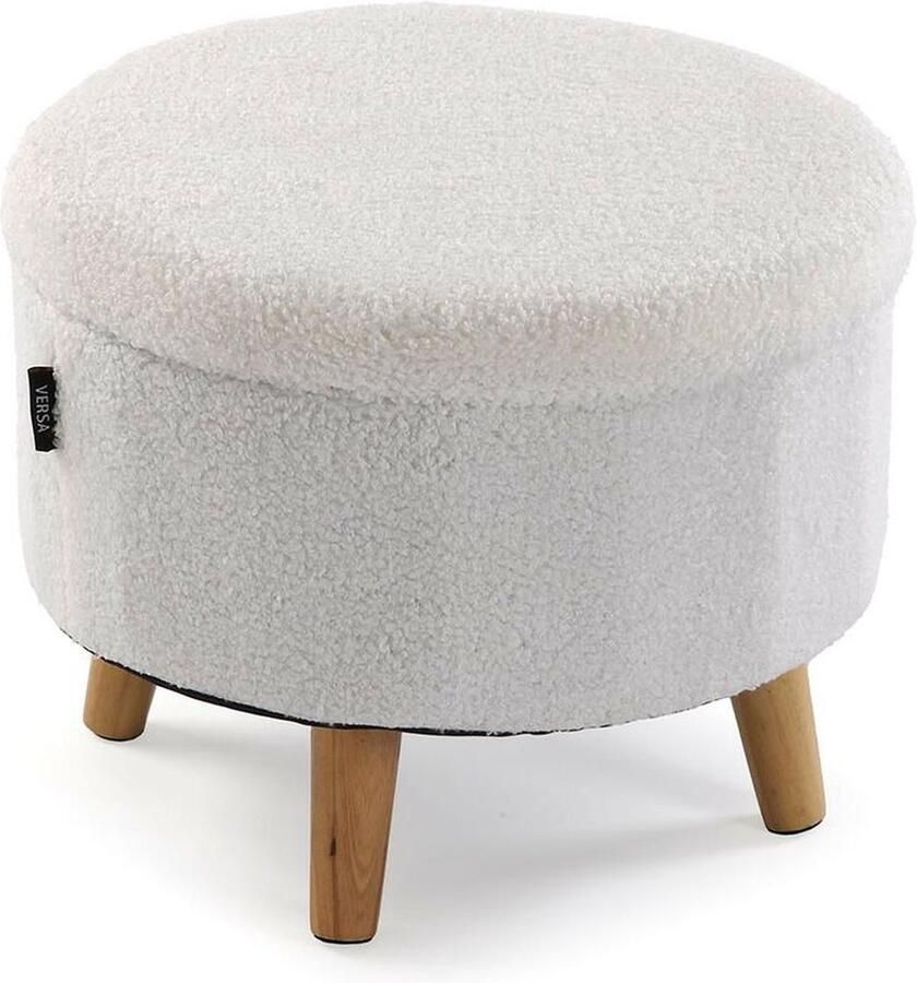 Versa Voetensteun 40 x 30 x 40 cm Wit