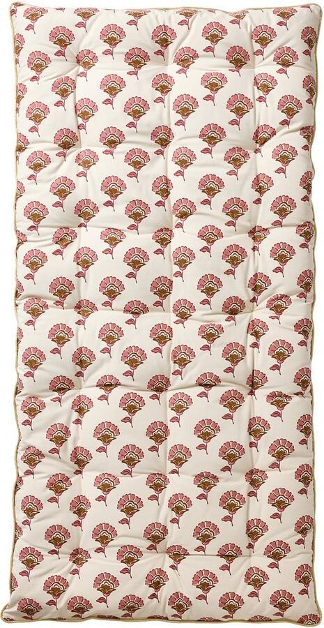 Vertbaudet Bi-materiaal vloermatras met bloemen velours Arizona