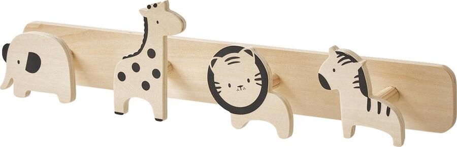 Vertbaudet Kapstok met haken met jungledieren