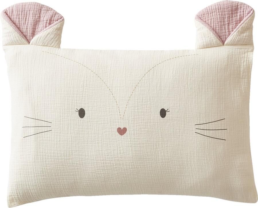 Vertbaudet Kussensloop GRENIER voor babybed van katoenen hydrofiel doek Oeko-Tex¨