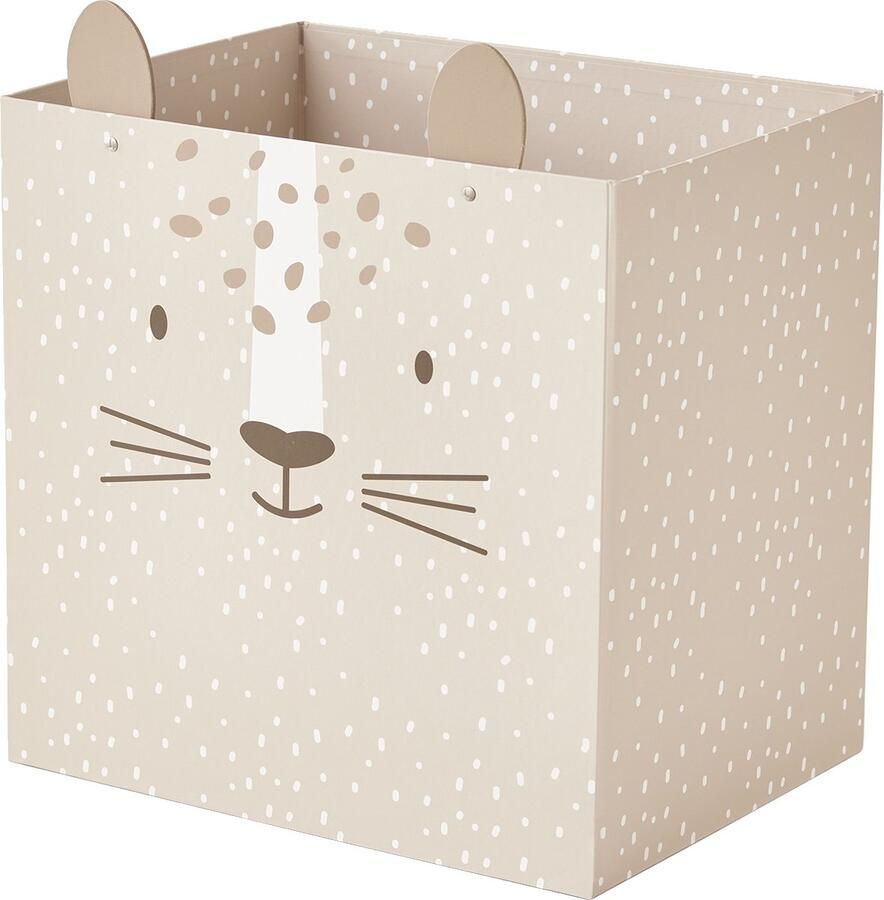 Vertbaudet Opvouwbaar kartonnen mandje Tijger