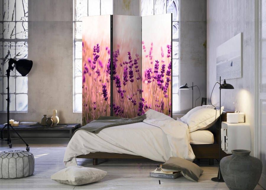 Vertical Decoration.com Vouwscherm Lavender in the Rain Kamerscherm 3 Panelen
