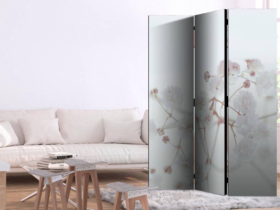 Vertical Decoration.com Walljar Vouwscherm White Flowers Kamerscherm 3 Panelen