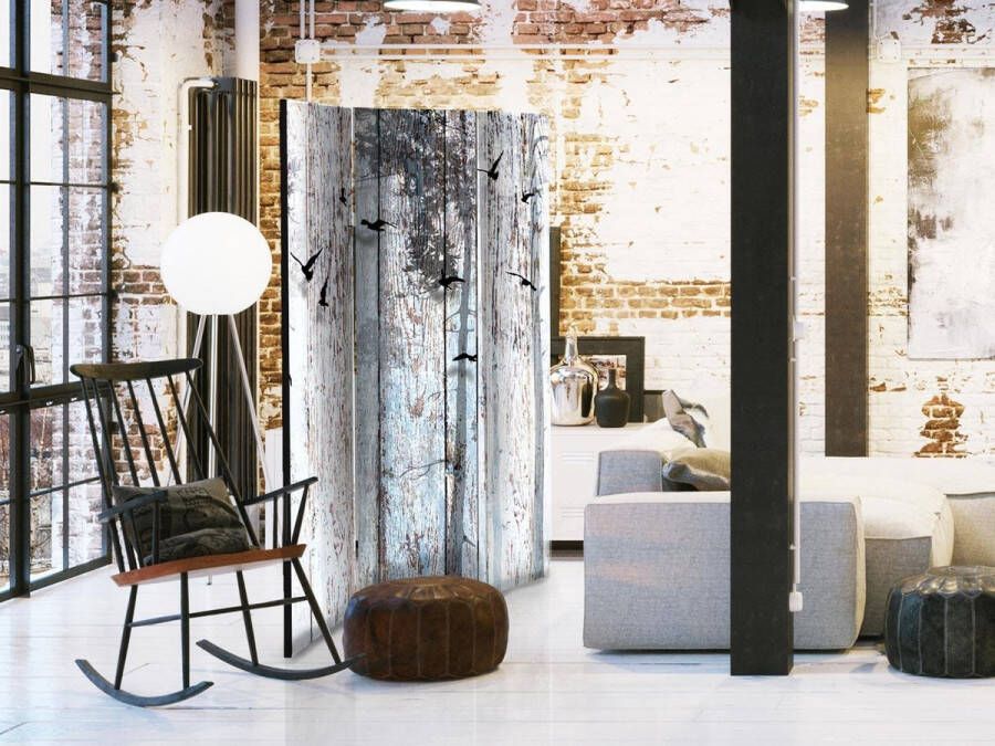 Vertical Decoration.com Vouwscherm Rustic Boards Kamerscherm 3 Panelen