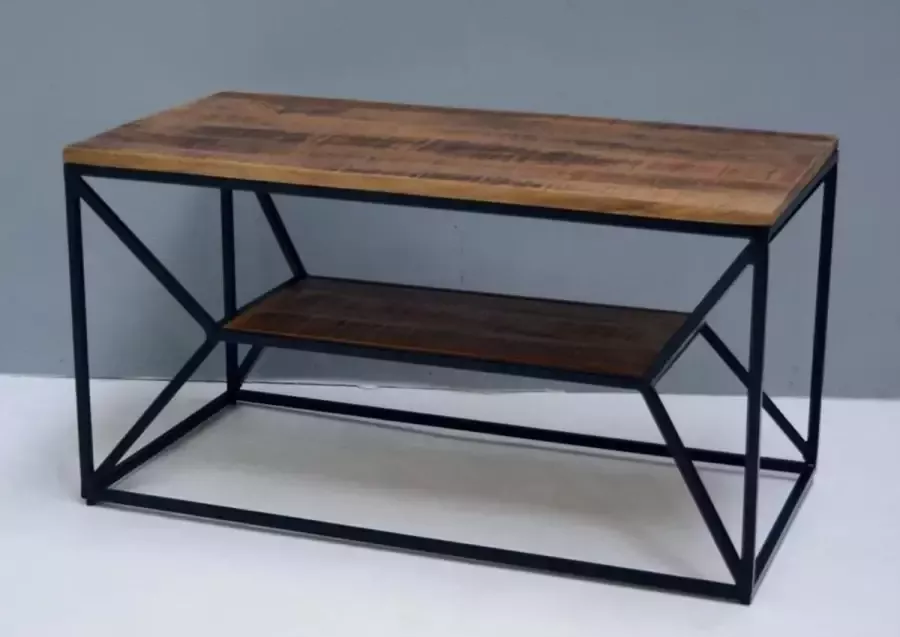 Verwaal Vonk salontafel mangohout 90x45x48 cm