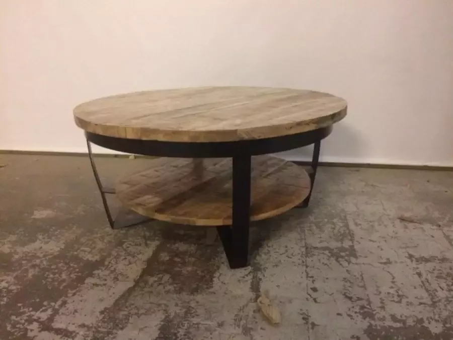 Verwaal Vonk Salontafel mangohout rond 65 cm