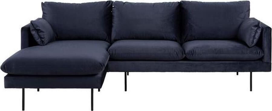 Hioshop Sunny bank 2 personen met chaise longue naar links gericht donkerblauw. - Foto 2