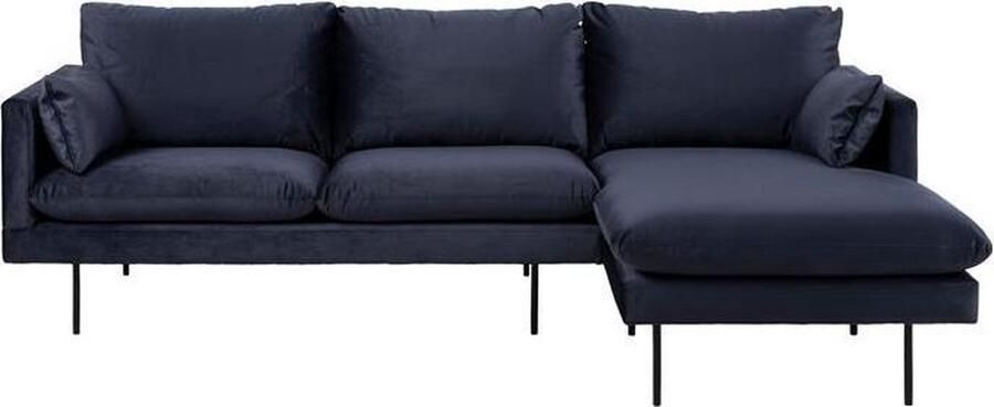 Hioshop Sunny bank 2 personen met chaise longue naar rechts gericht donkerblauw. - Foto 3