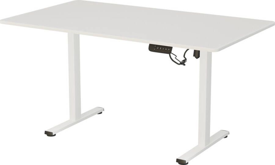 Vestland Zit-Sta Bureau Elektrisch In Hoogte Verstelbaar Conform ARBO-norm Geheugenfunctie 140 x 80 CM Wit