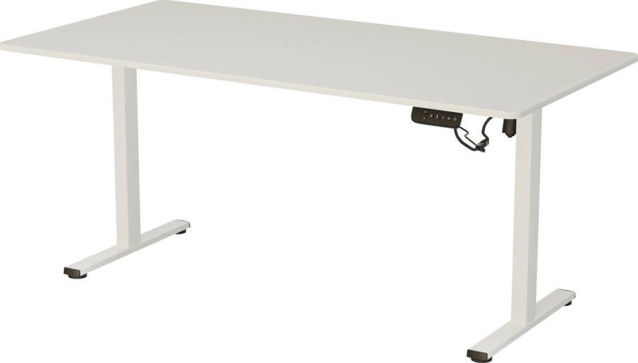 Vestland Zit-sta Bureau Elektrisch In Hoogte Verstelbaar Conform ARBO-norm Geheugenfunctie 160 x 80 CM Dubbele Motor Wit - Foto 2