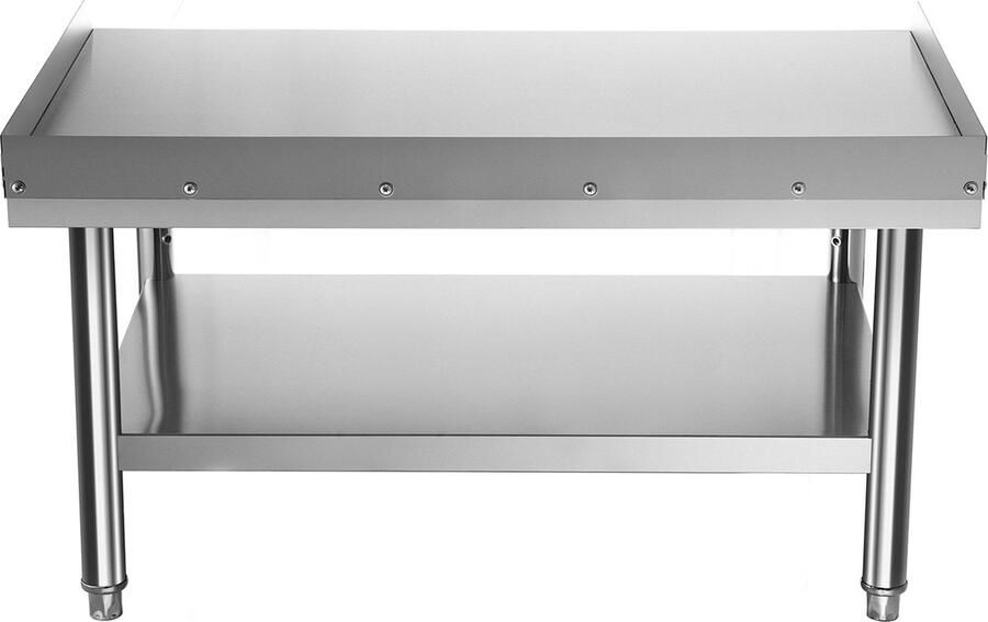 Vevor 1520 x 760 x 610 mm Roestvrijstalen Grillstandaard Grillstandaardtafel met Verstelbare plank Apparatuurstandaard Grilltafel voor Hotel Huis Restaurantkeuken