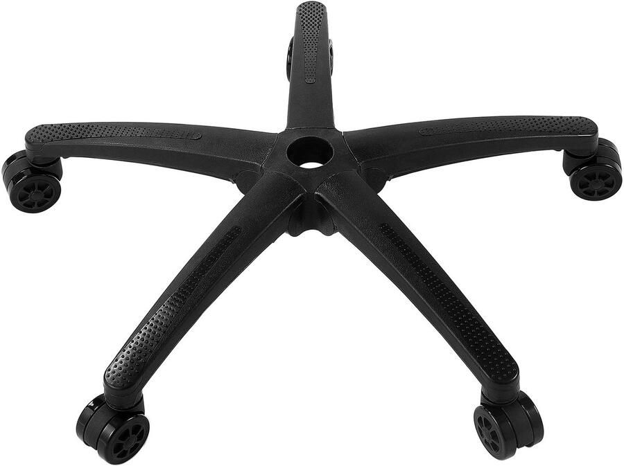 Vevor Basistourniquet Chroom 710 mm Brede Bureaustoelonderstel Draaistoel Onderstel 1134kg Hoogwaardig Nylon met Soepel Lopende Wielen Zwart