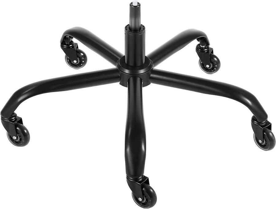 Vevor Onderstel Tourniquet Chroom 710 mm Brede Bureaustoelonderstel Draaistoel Onderstel 1134kg Eenvoudige Installatie met Soepel Lopende Wielen Hoogwaardig Gehard Staal