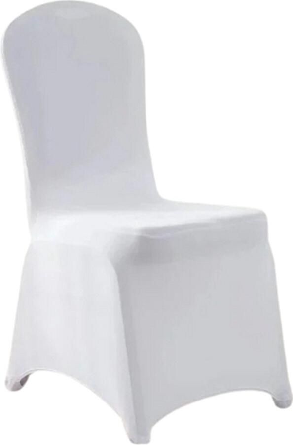 Vevor MDG shop Stoelhoezen fauteuil hoes stretch Stoelhoezen bruiloft 50 stuks Wit