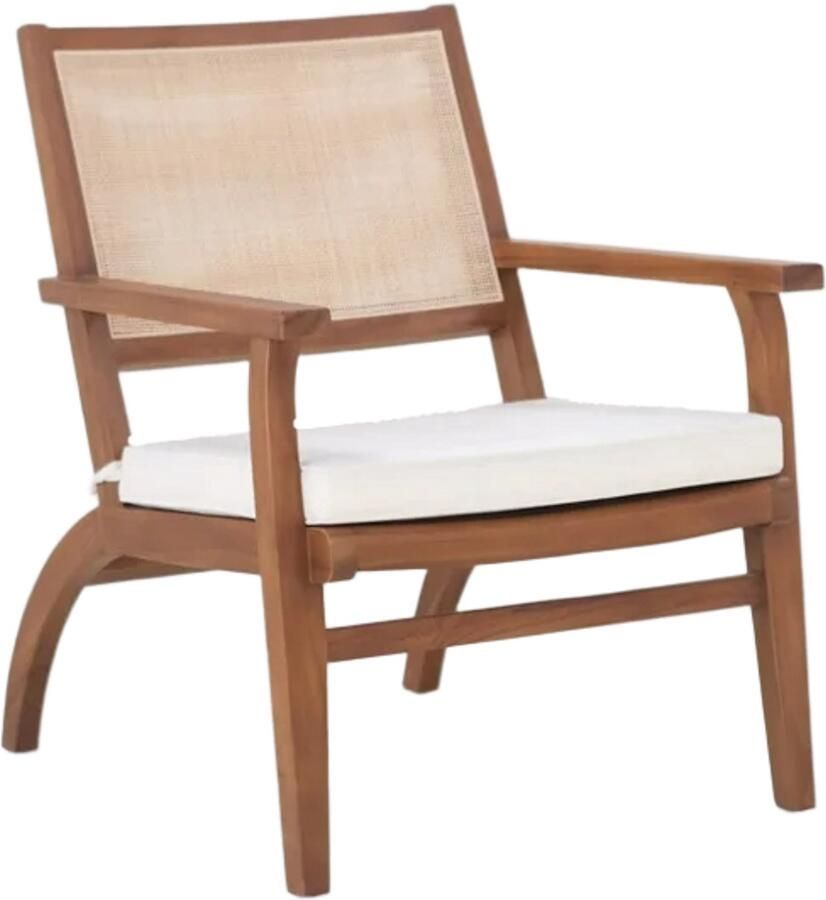 Vibes del Mundo Mérida Lounge stoel – Zonovergoten comfort met een Ibiza-spirit Boho-Stijl Handgemaakt in Teak