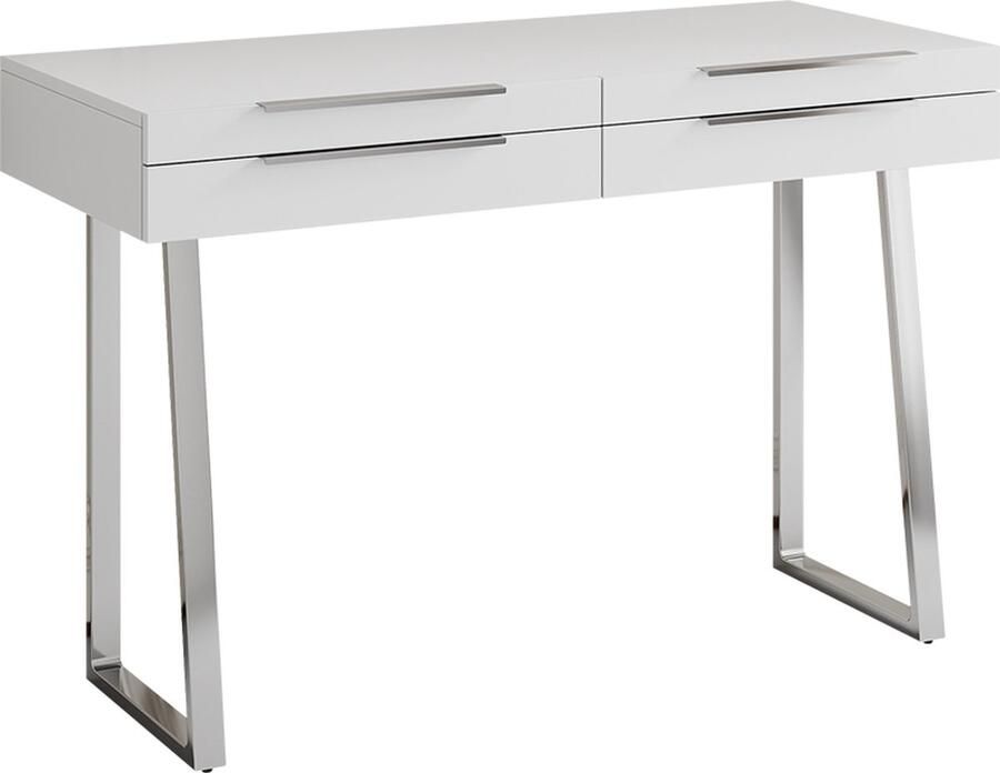 Vicco Alexia Bureau – 120 x 50 cm met laden Wit met laden