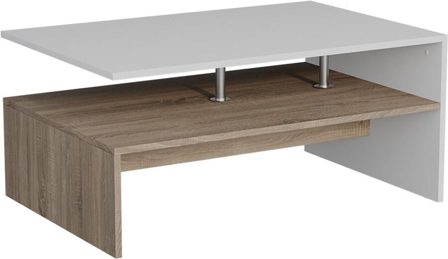 Vicco Amato Salontafel – 90 x 52.6 cm Wit Sonoma