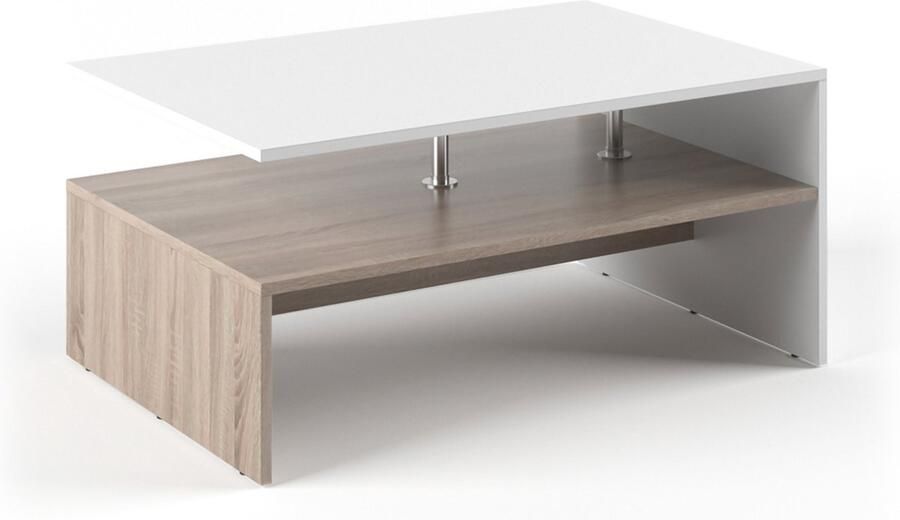 Vicco Amato Salontafel – 90 x 42 cm Wit Sonoma