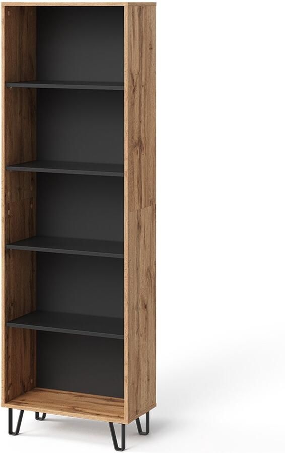 Vicco Amber Boekenkast – 60 x 186.6 cm Eiken Wotan