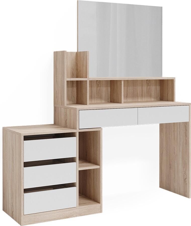 Vicco Anja Kaptafel – 139.8 cm Wit Sonoma