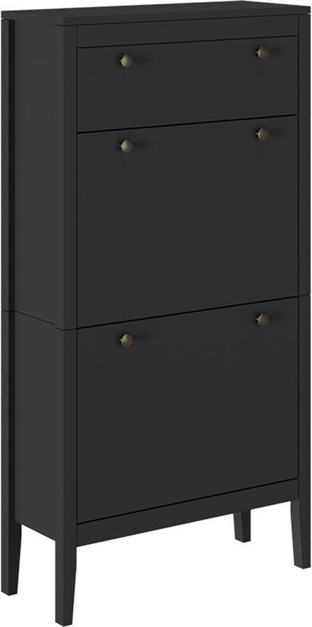 Vicco Aron Schoenenkast – 60 x 115 cm Zwart