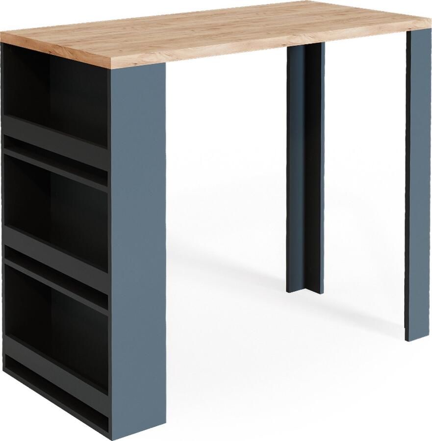 Vicco Bartafel Eiken Antraciet 57 x 117 cm