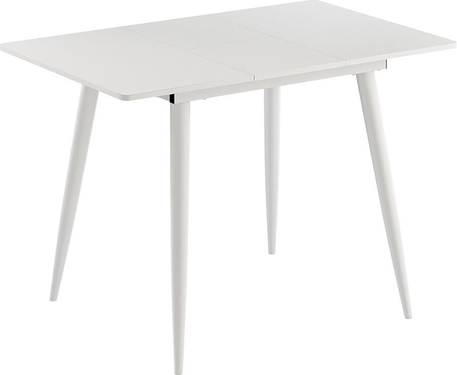 Vicco Beaver Eettafel – 80 x 70 cm Uitschuifbaar Wit Uitschuifbaar