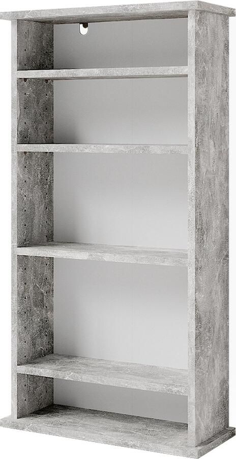 Vicco Boekenkast Cord Beton 48.3 x 91.4 cm met 5 planken