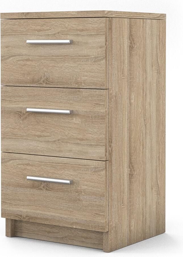 Vicco Boxspring nachtkastje Sonoma Bruin 38 x 66 cm