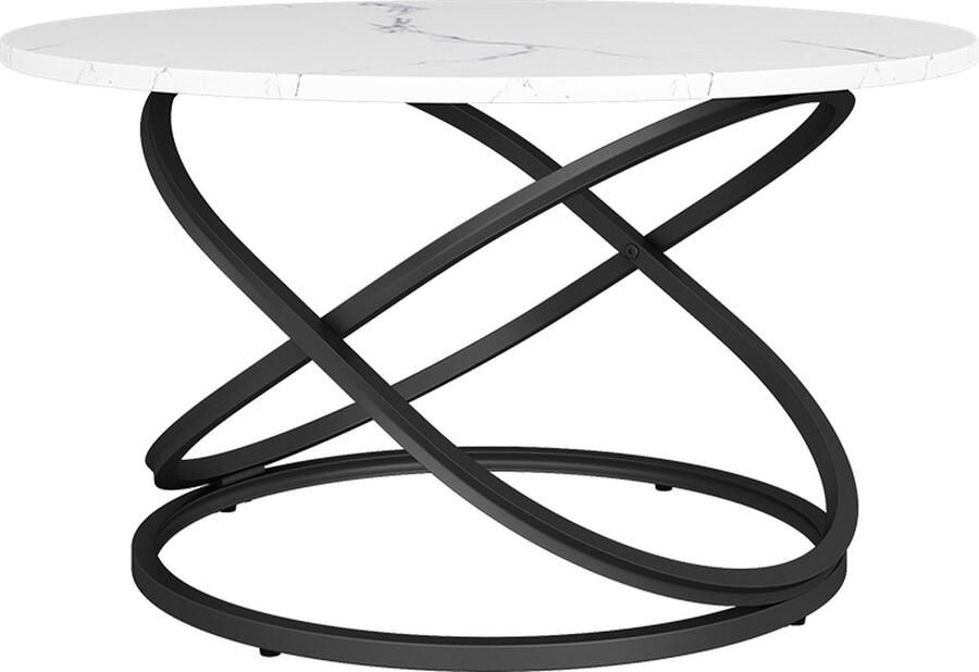Vicco Calgary Salontafel – 79.5 x 62 cm met groot werkoppervlak Wit met groot werkoppervlak