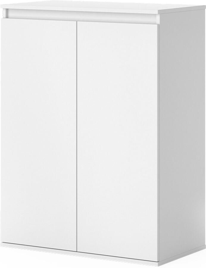 Vicco ClausLadekast – 74 x 99.6 cm met 2 deuren Wit met 2 deuren