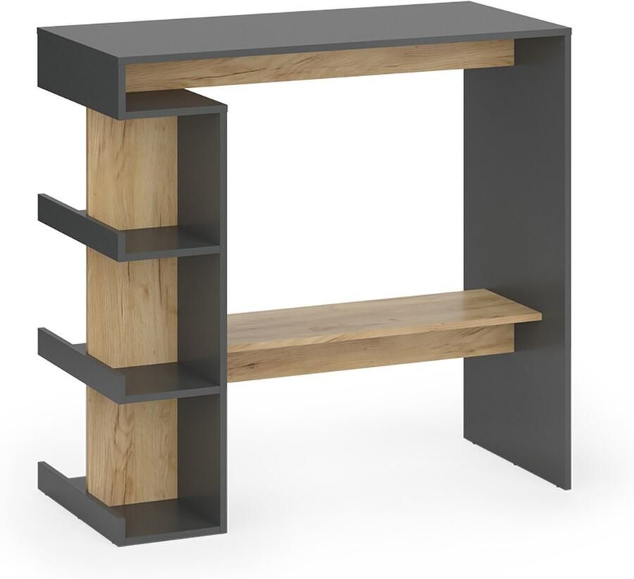 Vicco Dana Bartafel – 108 x 50 cm Antraciet gouden eik