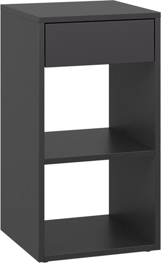 Vicco Dany Nachtkastje – 35 x 65 cm met 1 lade Antraciet