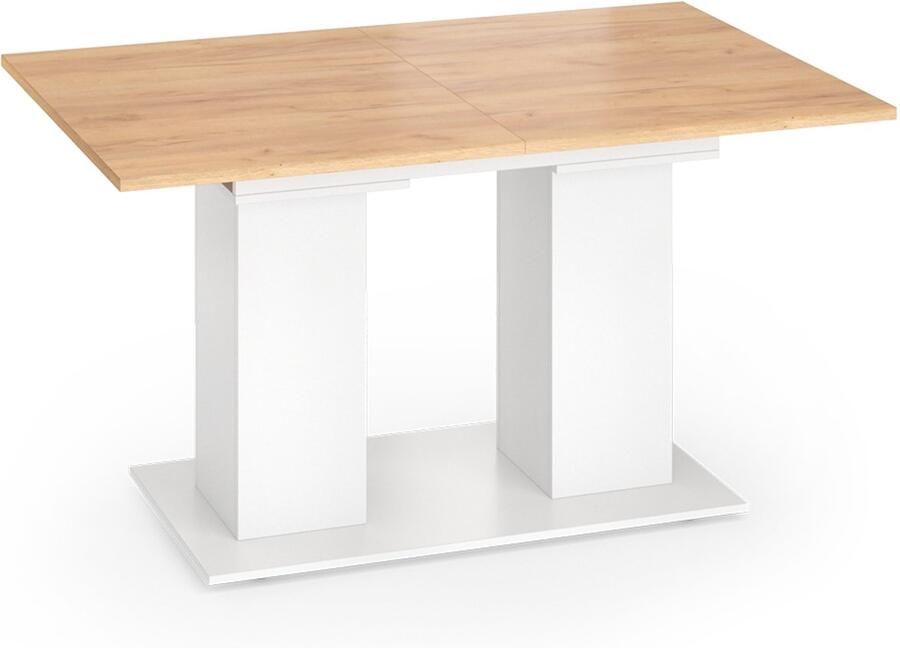 Vicco Dix Eettafel – 140 x 90 cm Eik wit goud