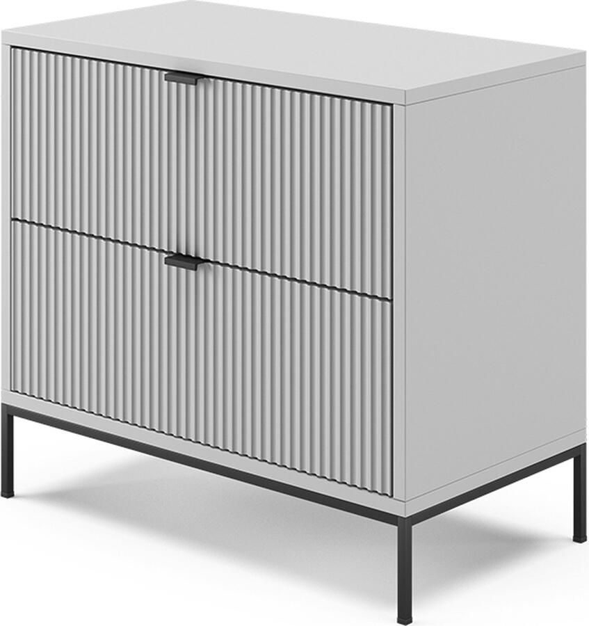 Vicco Nachtkastje Eliza Grijs Grijs 66 x 60 cm