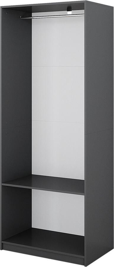 Vicco Elmo Kledingkast – 80 x 200 cm Antraciet