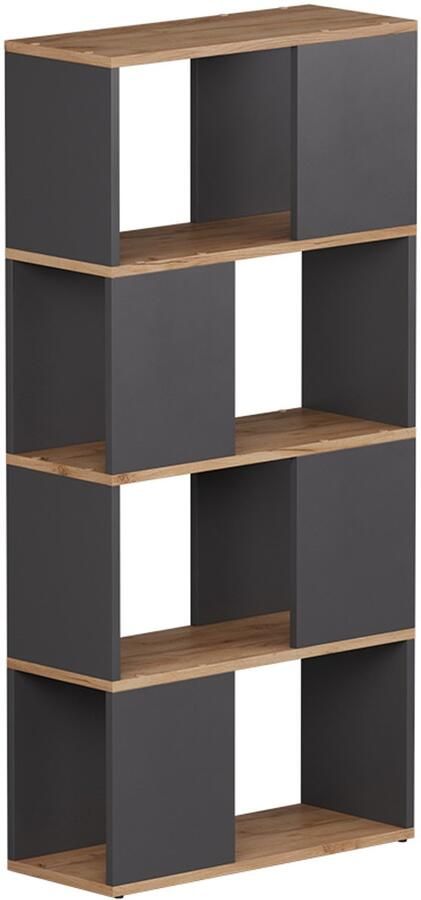 Vicco Eneos Ruimteverdeler – 60 x 124.5 cm Antraciet gouden eik