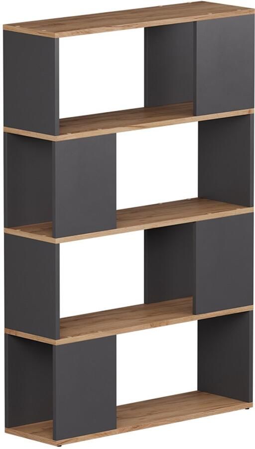 Vicco Eneos Ruimteverdeler – 80 x 124.5 cm Antraciet gouden eik