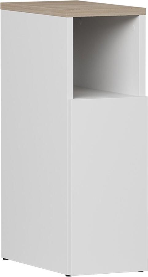 Vicco Enton Nachtkastje – 20 x 59.5 cm met 1 deur Wit Sonoma