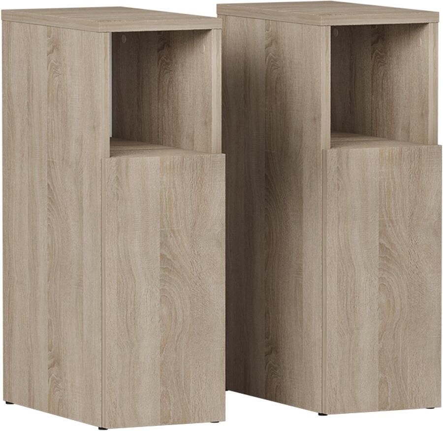 Vicco Enton Nachtkastje – Set van 2 Sonoma