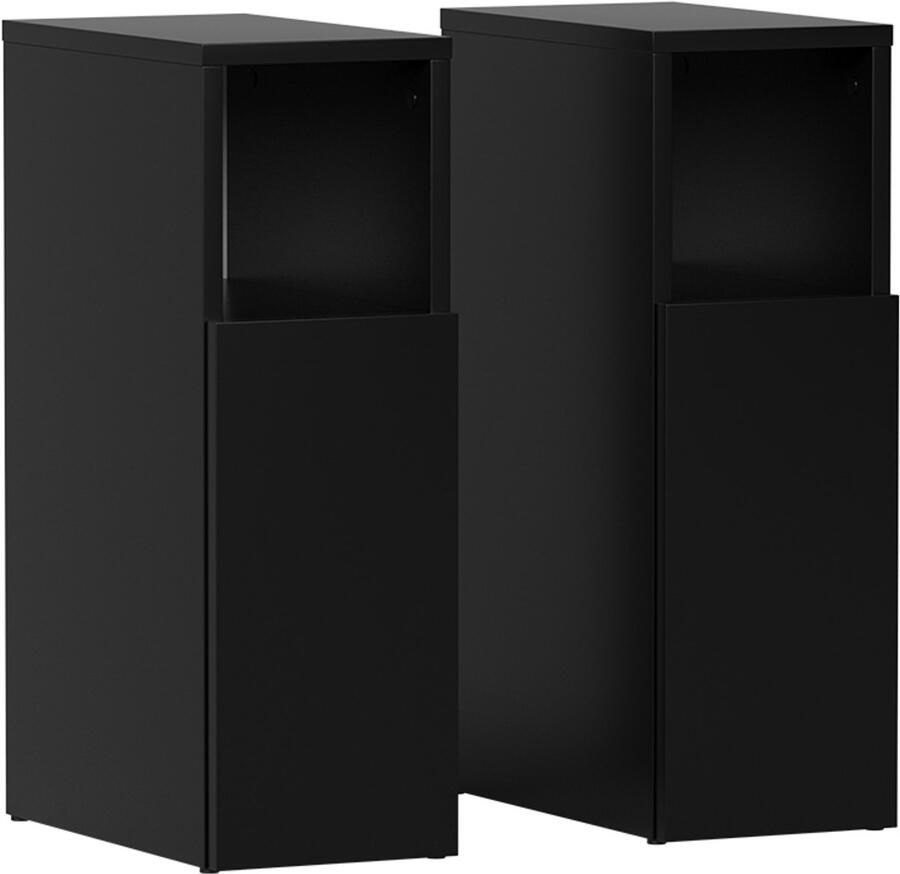 Vicco Enton Nachtkastje – Set van 2 Zwart