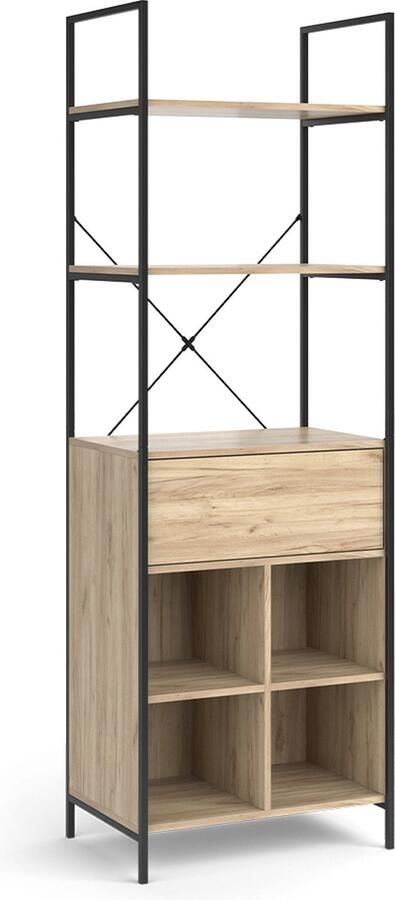 Vicco Enya Kledingkast – 60 x 180 cm met lade Hout met lade