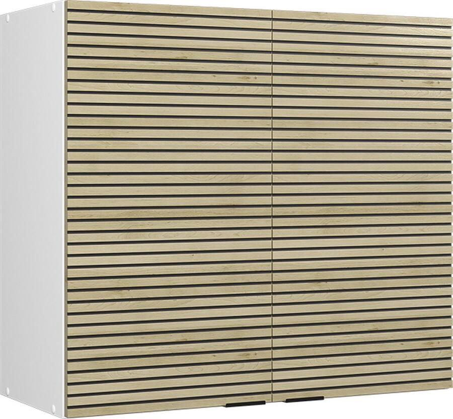 Vicco Fame-Line Keuken Glazen keukenkast – 80 cm Eiken paneel