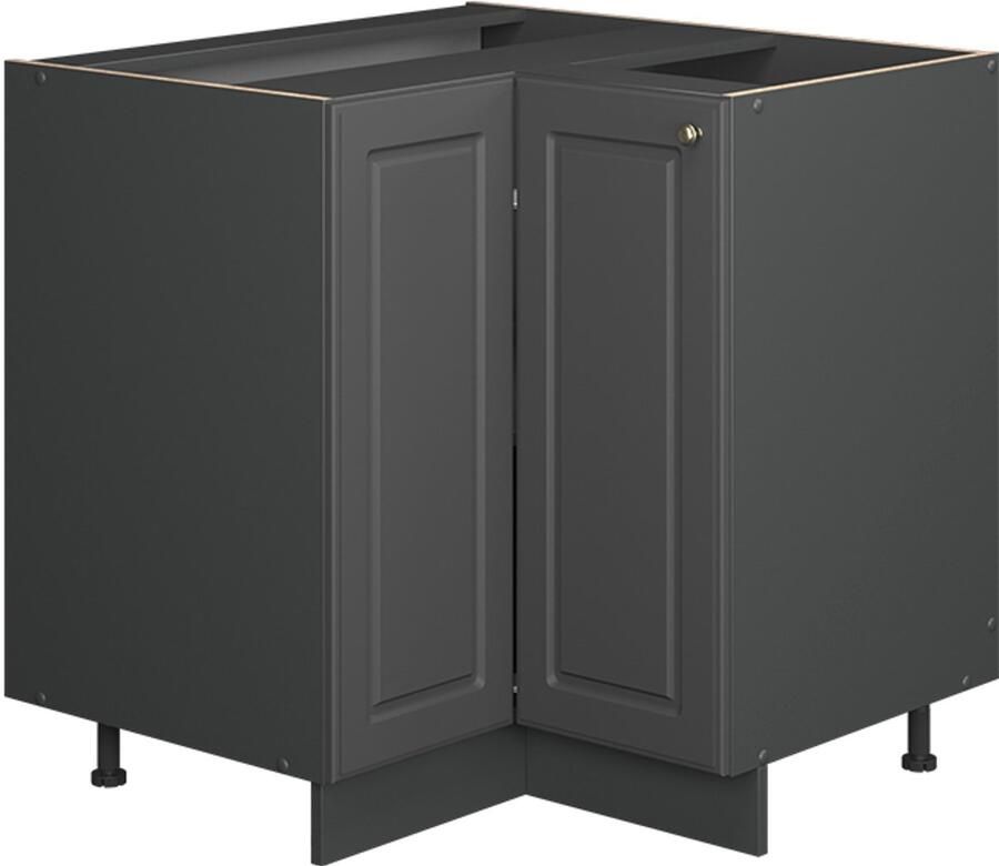 Vicco Fame-Line Hoekkast – 80.5 cm WB Marmer Anthrazit-Gold Landhaus